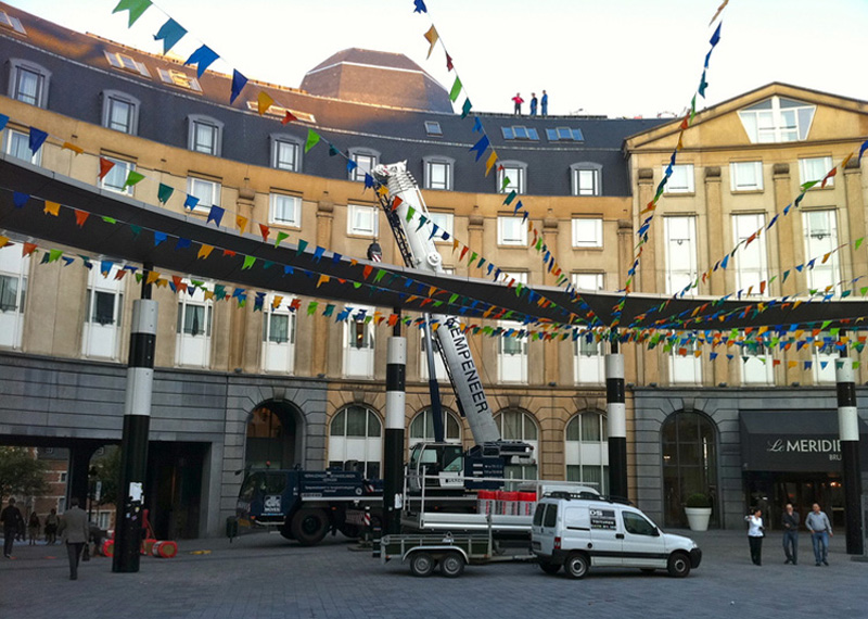 Dôme en ardoises naturelles - Hôtel Le Méridien, Gare Centrale bruxelles