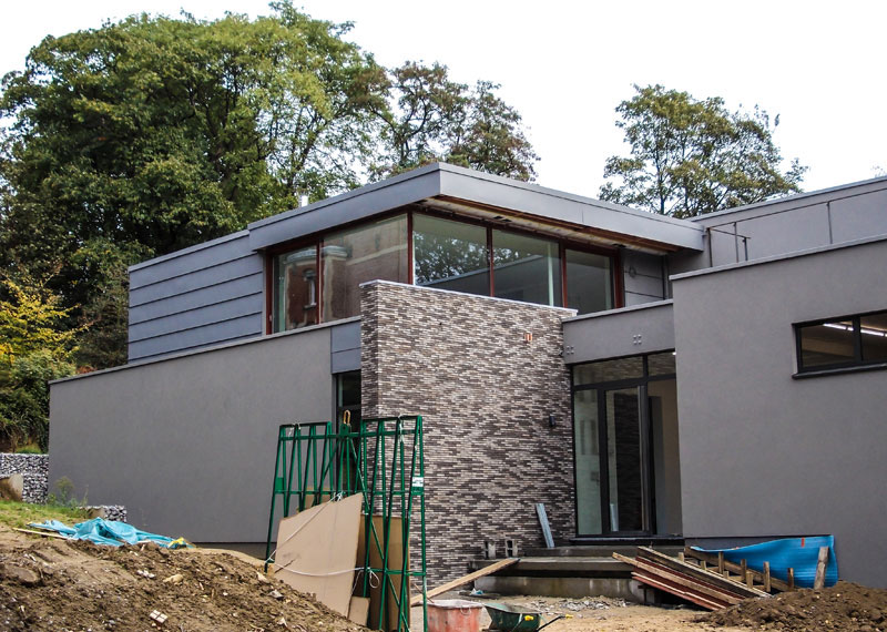 Bardage zinc à joint debout horizontal - Uccle